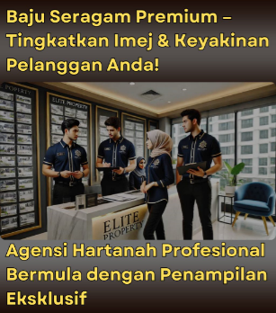 Tempah baju seragam staf agensi hartanah premium